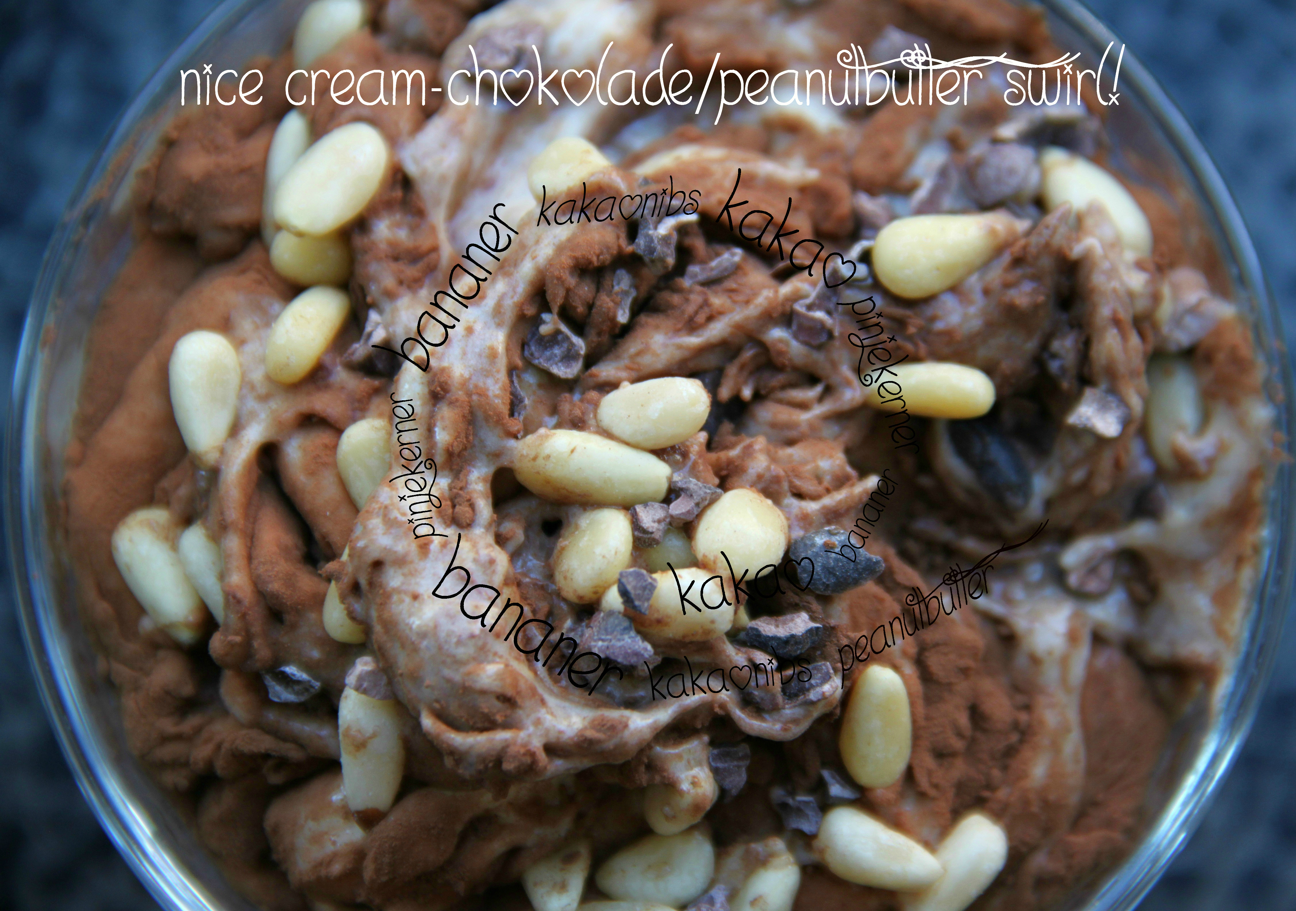 Nicecream - chokolade/peanutbutter swirl