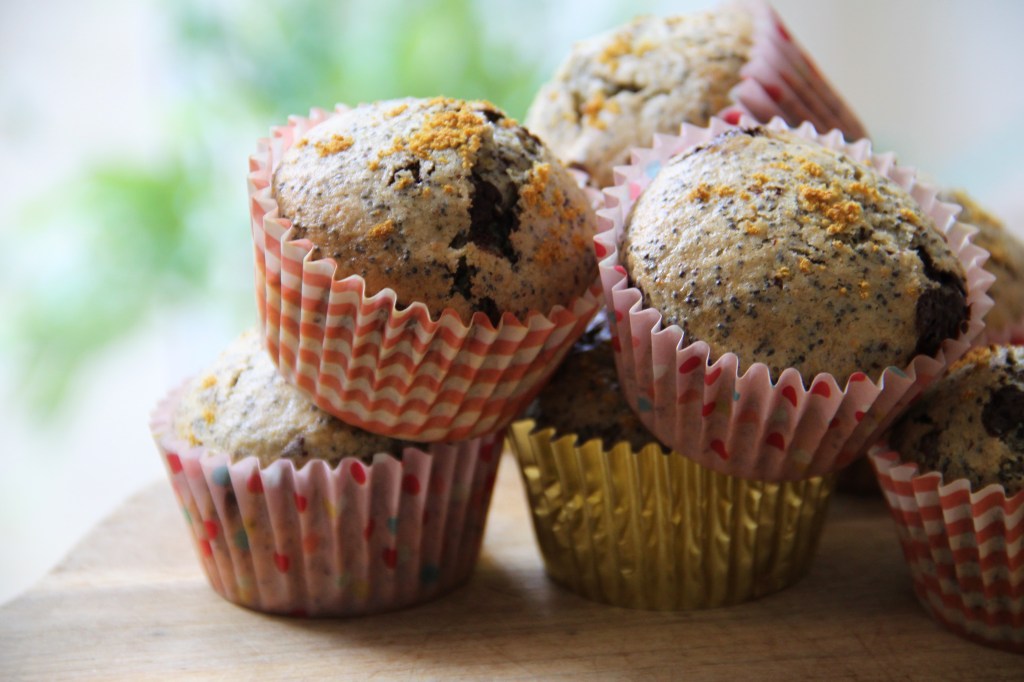 Appelsinmuffins med chokolade